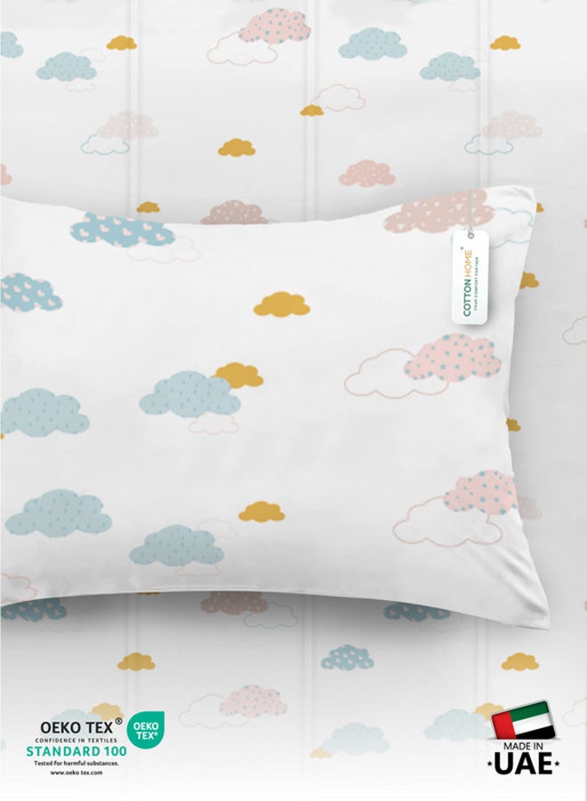 Cotton home طقم لحاف سرير الأطفال 3 قطع من كوتون هوم 90x120 لحاف قطن، وسادة محشوة وغطاء وسادة – سحب باهتة - Image 3