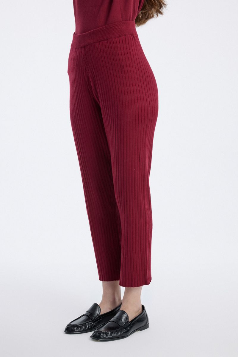 RINA Women Knit Ribbed Pants - Image 3