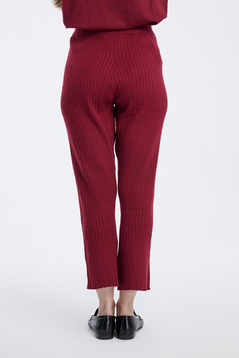RINA Women Knit Ribbed Pants - Image 4