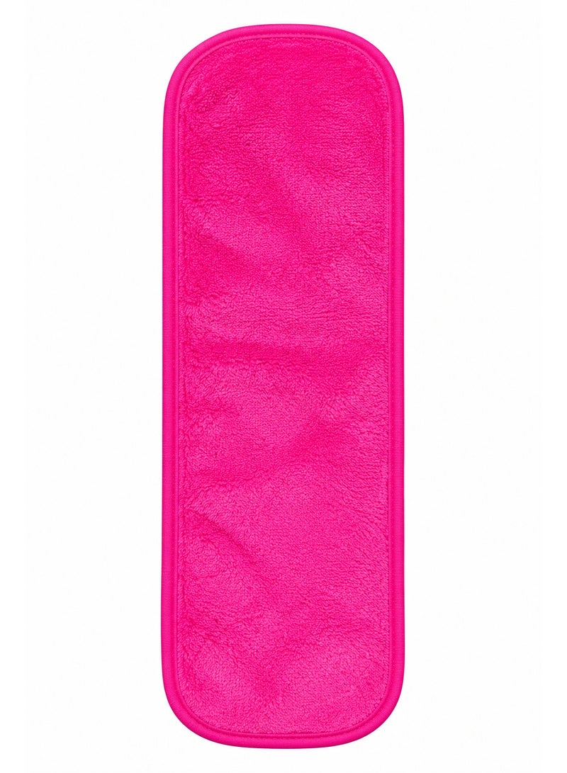 Fuchsia Microfiber Makeup Remover Towel – 14 × 35 cm - Image 3