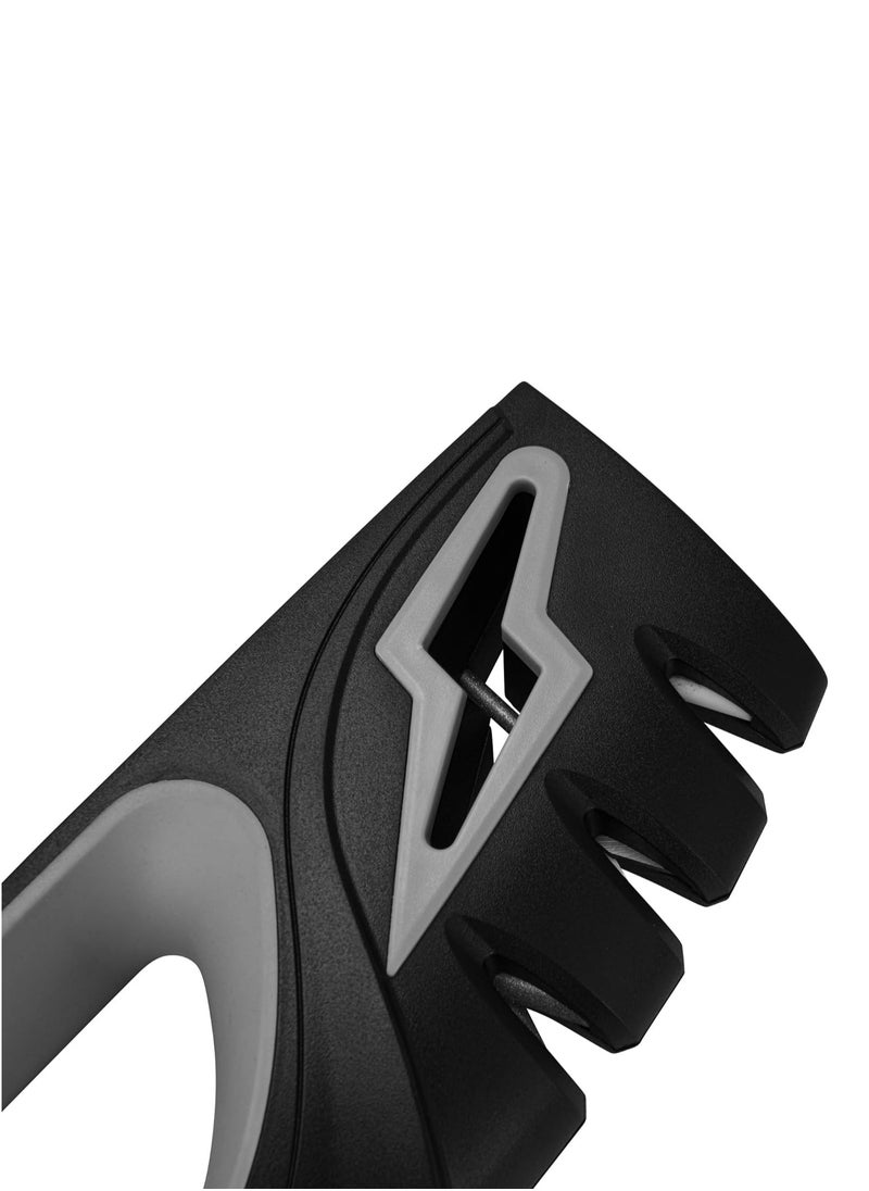 Fissman 4-in-1 Knife Sharpener, 3-Stage Manual Knife Sharpener and Scissors Sharpener — Ceramic Rods, Carbide Rods, Diamond Coated Rods  - Image 4
