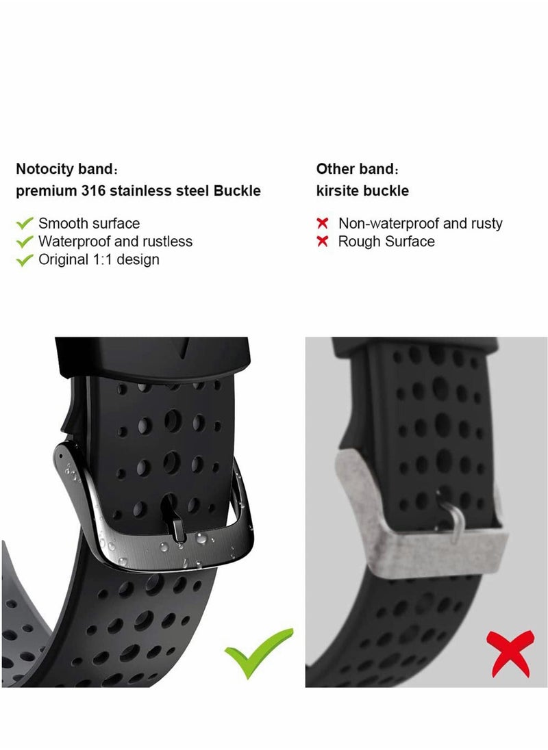 Y&D Watch Bands Replacement for Garmin Approach S20, S5, S6, 22mm black Strap Wristband Accessories S20 Smartwatch, Sport Quick Release  - Image 5