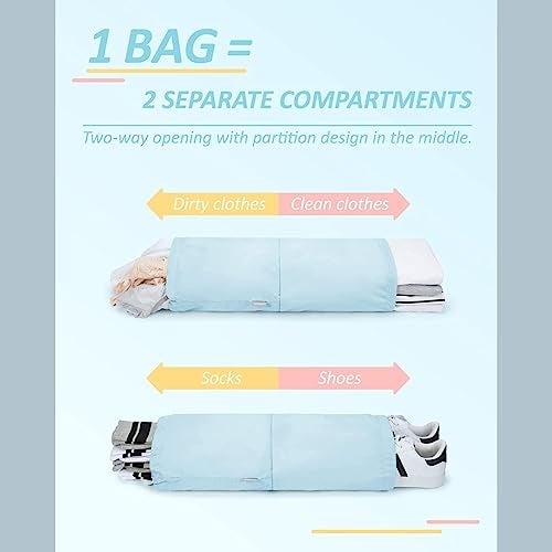 Tressential Compression Packing Cubes | 4 Set Travel Luggage Organizer Cubes for Travel, Expandable Luggage Suitcase Organizer, Lightweight Packing Organizers (Polyester, 4 Piece Set, Blue) - Image 5