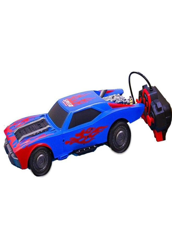 KERBRO 1:14 RC Sport Car - Four-Way Remote Control Racing Car with Lights | High-Speed Simulation Toy Car for Kids - Image 4