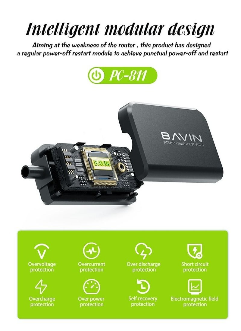 Bavin Bavin PC-811 WiFi Router Adapter Cable Converter Connector For Restart WiFi every 24 hours  WiFi Speed  Adapter Cable For Router Modem  - Image 5