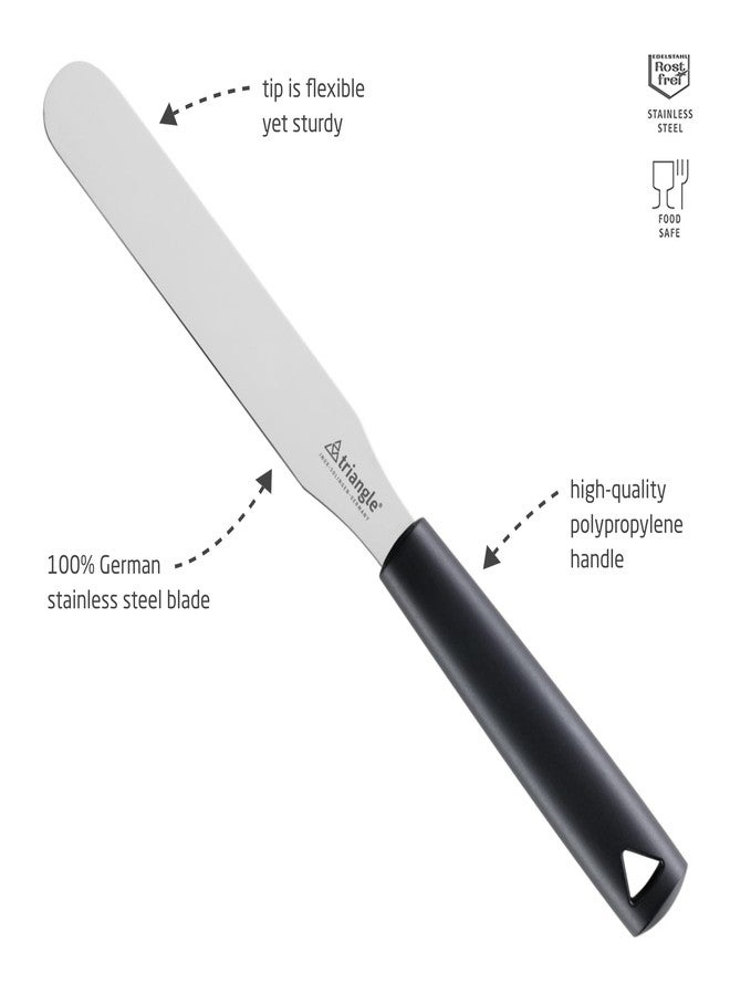 triangle Confiserie Spatula - 4.7 in (12 cm) - Stainless Steel - Ideal for Frosting & Decorating Cakes & Pastries - GreenGrip Handle - Dishwasher Safe - Made in Germany - Image 2