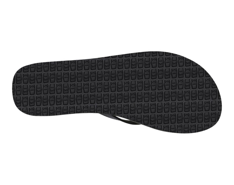 Sanuk Yoga Joy | Flip Flops for Women | Yoga Sandals For Women | Women's Beach Sandals | Memory Foam Footbed, Black, 8 - Image 5