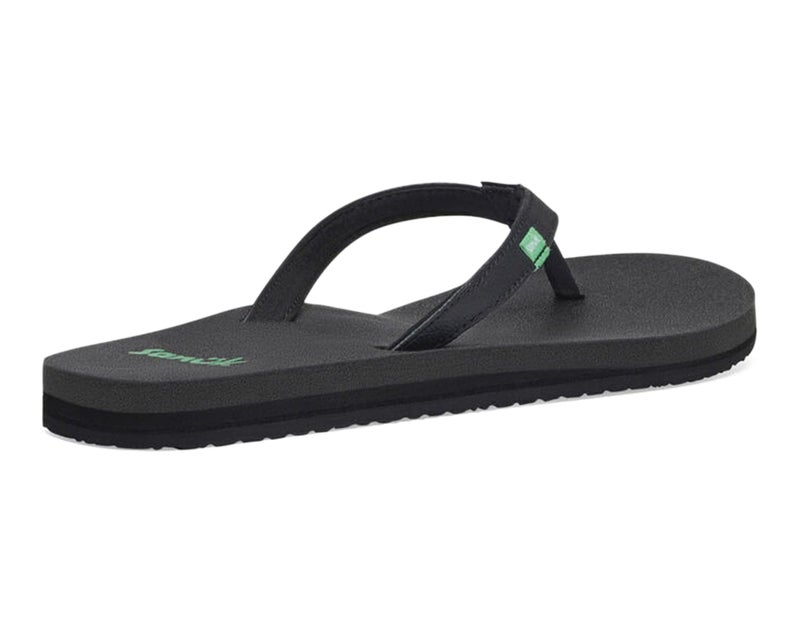 Sanuk Yoga Joy | Flip Flops for Women | Yoga Sandals For Women | Women's Beach Sandals | Memory Foam Footbed, Black, 8 - Image 4