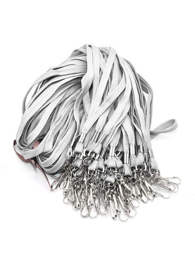 Bird Fiy Bird Fiy Bulk Lanyard 32" Flat Lanyards with Swivel Hook Attachment Lanyards with Clip (Gray)  - Image 4