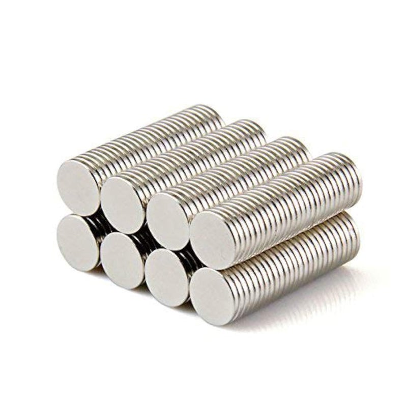 magpross 80 Pieces 8 x 1mm Tiny Round Disc Small Multiuse Refrigerator Magnets for Refrigerator Science Crafts Projects