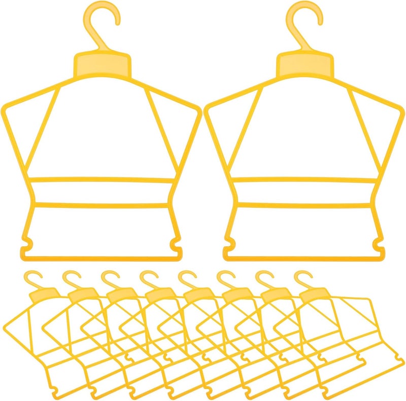 Generic 10pcs Plastic Hangers Small Clothes Hangers and Clothing Support Orange Laundry Organizer for Closet - Image 1