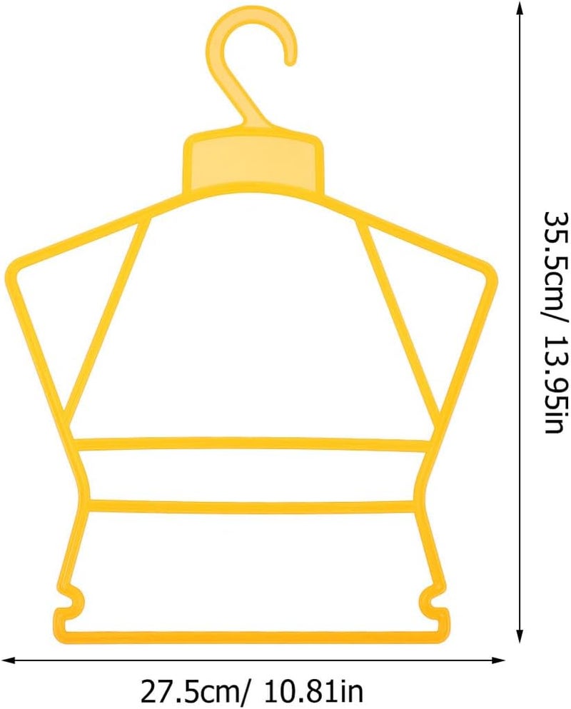 Generic 10pcs Plastic Hangers Small Clothes Hangers and Clothing Support Orange Laundry Organizer for Closet - Image 2