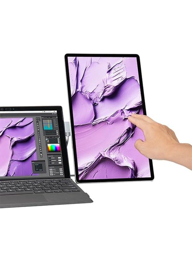 SOTSU شاشة فليب أكشن لمسية 14" محمولة متميزة SFA14TCLL | شاشة لابتوب مزدوجة FHD IPS قابلة للدوران | شاشة لمسية للهاتف المحمول، الألعاب، والسفر | متوافقة مع PC، Chrome، Android، DeX - Image 3