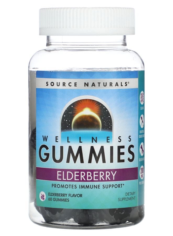 Wellness Gummies Elderberry 60 Gummies