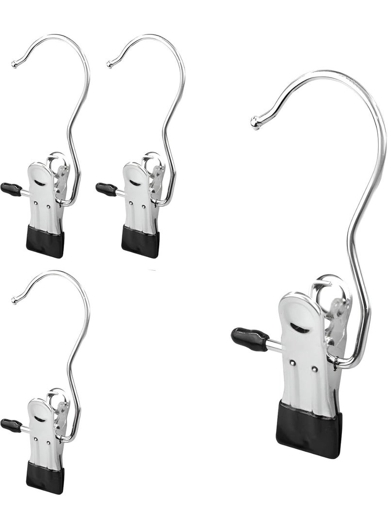 Portable Single Hanger – Pack of 4 Solid Multi-Purpose Hangers for Clothes, Towels, and Socks – Lightweight and Compact for Travel, Outdoor Adventures, Camping, and Everyday Use (4 pcs) - Image 1