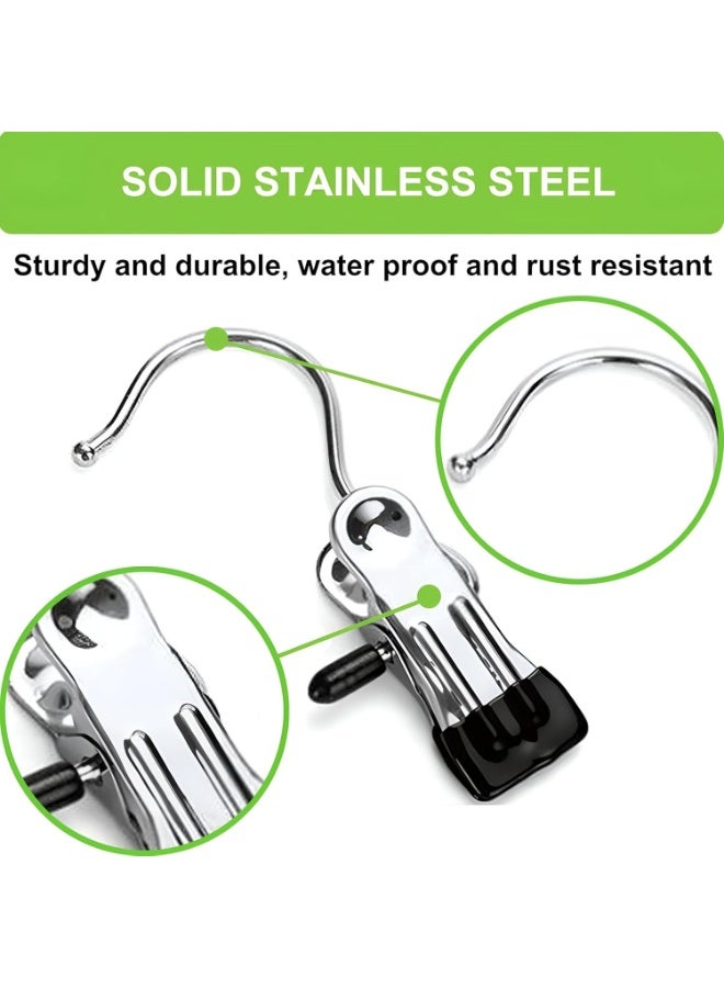 Portable Single Hanger – Pack of 4 Solid Multi-Purpose Hangers for Clothes, Towels, and Socks – Lightweight and Compact for Travel, Outdoor Adventures, Camping, and Everyday Use (4 pcs) - Image 3