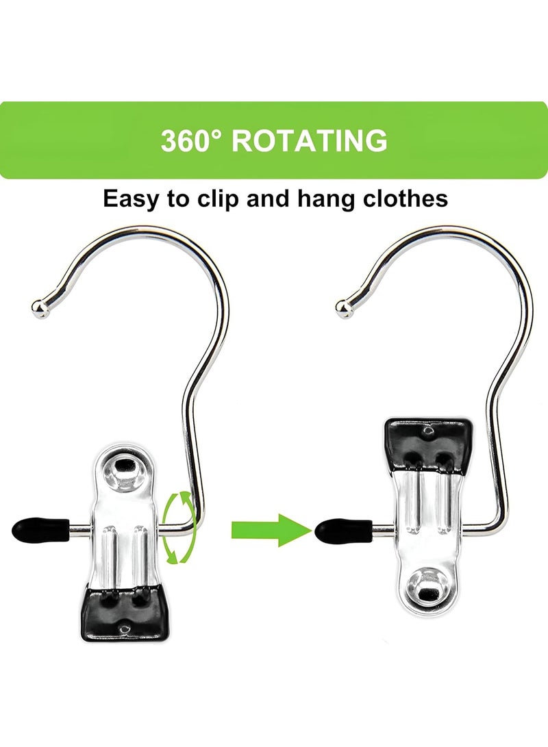 Portable Single Hanger – Pack of 4 Solid Multi-Purpose Hangers for Clothes, Towels, and Socks – Lightweight and Compact for Travel, Outdoor Adventures, Camping, and Everyday Use (4 pcs) - Image 4