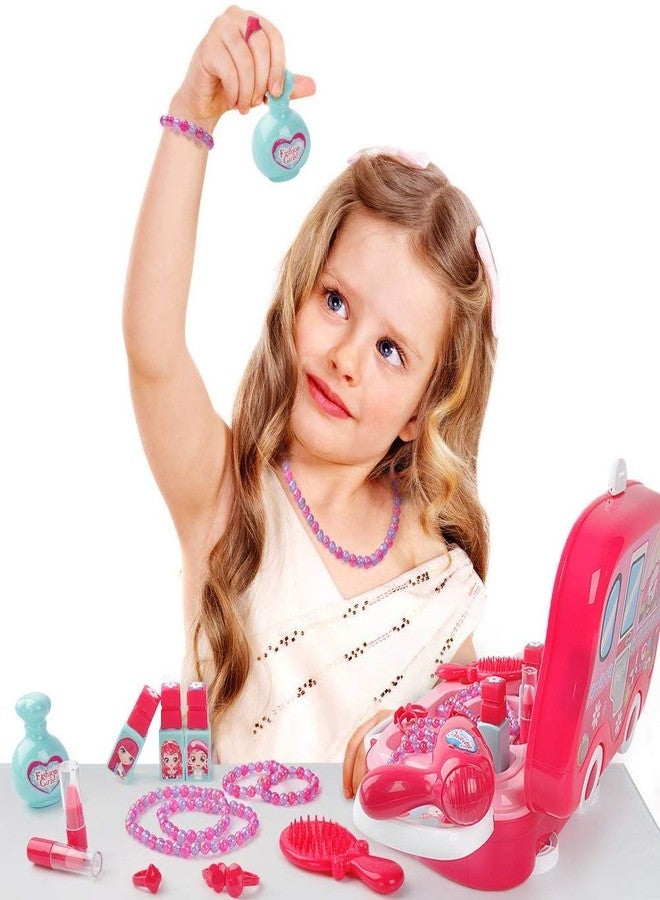SHIPEASE مجموعة شيبيز هابي دريسر للتجميل للبنات والأولاد، لعبة مكياج تمثيلية، مجموعة مستحضرات تجميل وأزياء مع ملحقات مكياج (متعددة الألوان) - Image 2