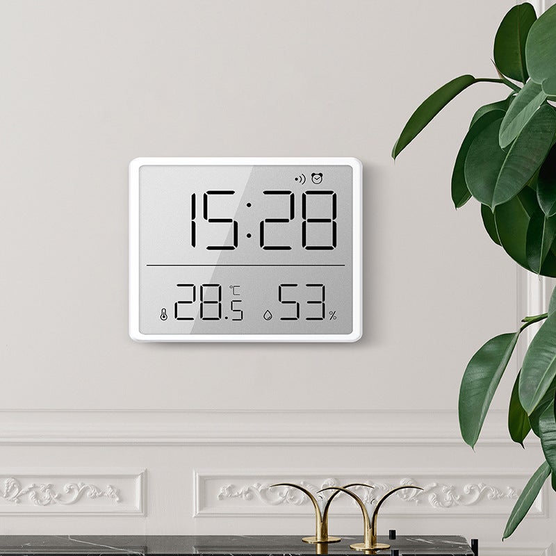 Thin Electronic Clock Simple Digital Clock Wall-Mountable Lcd Small Alarm Clock Multi-Function Temperature Electronic Clock 8218 - Image 5