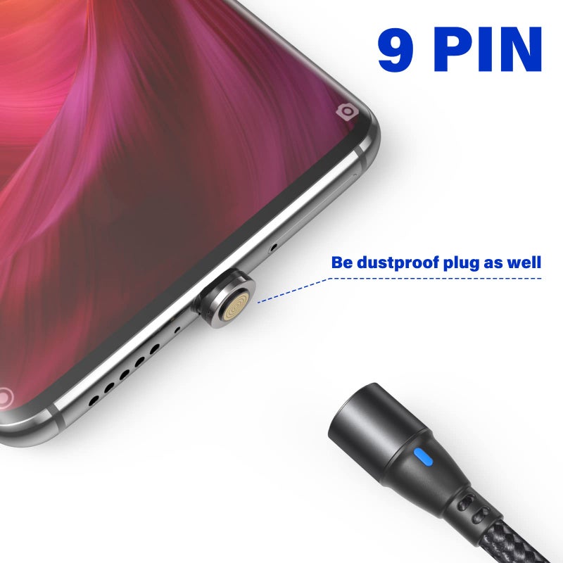 VAFOTON 9Pin 60W/100W Type C Magnetic Tips/Quick Charge Magnetic Adapter [3pcs], Magnetic USB C Charging Cable Connectors/Heads for Type C Devices - Image 3