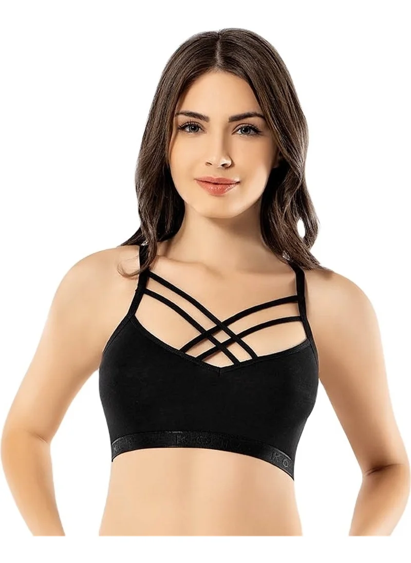 كوتا 6343 Lycra Front Crossed Thin Strap Women's Bustier