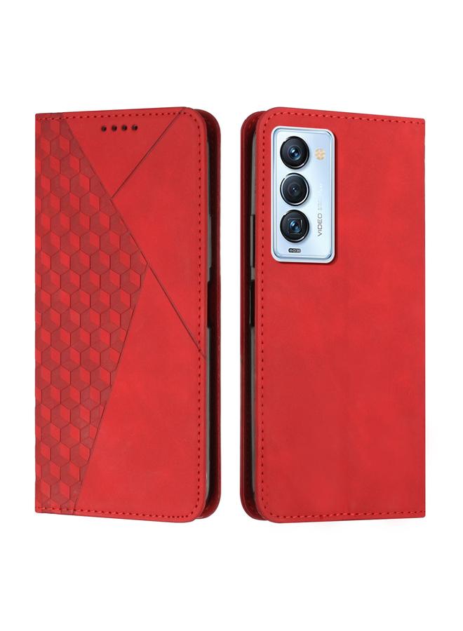 erorex Case For Tecno Camon 18 Premier Diamond Splicing Skin Feel Magnetic Leather Phone Case - Image 1