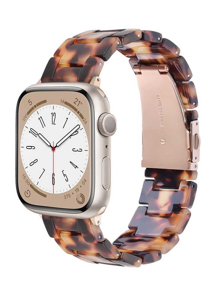 GREEN LION Marble Watch Band 42/44/45/49MM - Amber  - Image 1