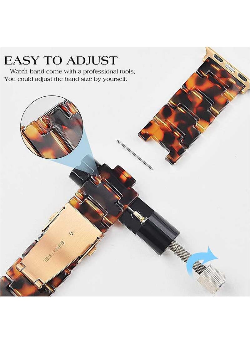 GREEN LION Marble Watch Band 42/44/45/49MM - Amber  - Image 3