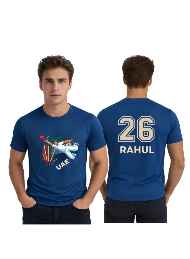 UAE Sports Cricket Player T-Shirt – Breathable Short-Sleeve Dry-Fit Round Neck Tee For Men - Ideal For Cricket Practice,Training Sessions & Everyday Sports Wear - Image 1
