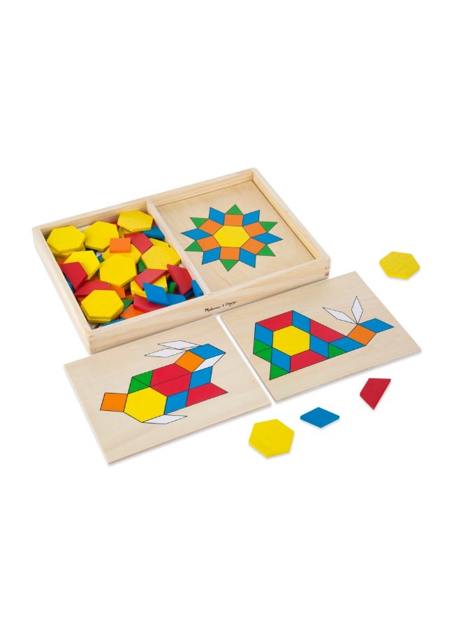 Melissa & Doug خواتم لاسي من ميليسا ودوج - لعبة تعليمية مع 30 خرزة خشبية و2 حبل - Image 1
