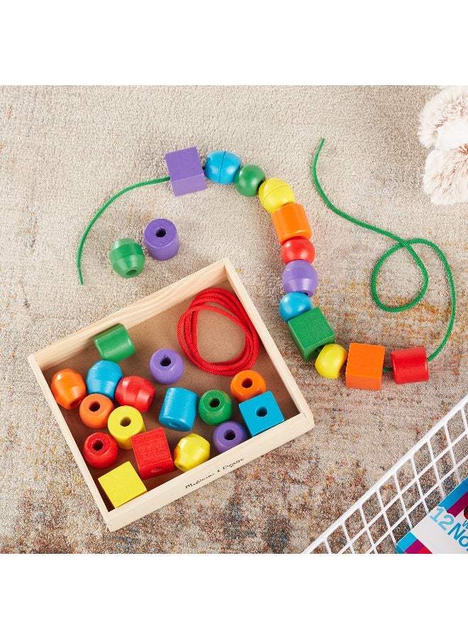 Melissa & Doug Primary Lacing Beads - Wooden Educational Skill-Building Toy - Image 5