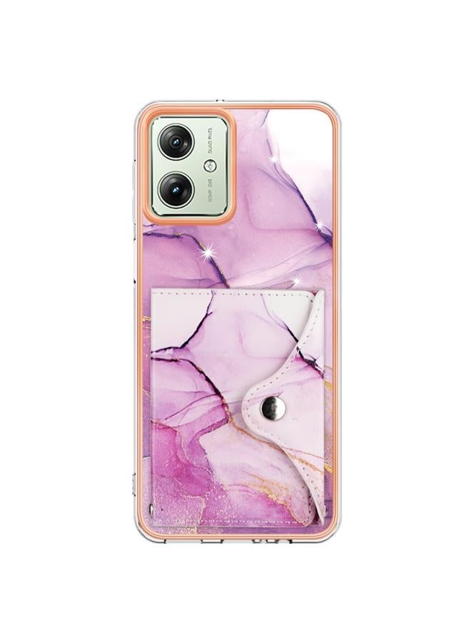 erorex Case For Motorola Moto G54 Marble Pattern IMD Card Slot Phone Case - Image 3