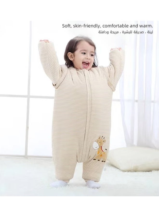 HOOKOR Baby Sleep Sack, Soft Baby Sleeping Bag, Swaddling Blanket, Swaddle Wrap, Pure Cotton Wearable Blankets with Removable Sleeves and Legs, Easy Zip Access Nappy Change, for Newborn Babies 1-3 Years - Image 3