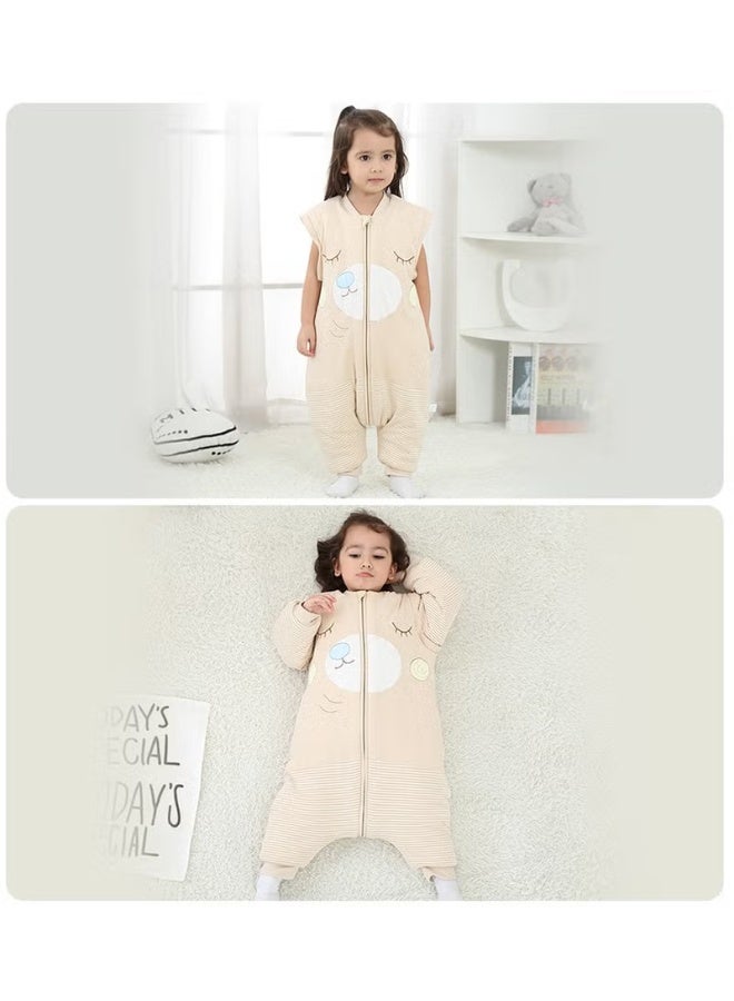 HOOKOR Baby Sleep Sack, Soft Baby Sleeping Bag, Swaddling Blanket, Swaddle Wrap, Pure Cotton Wearable Blankets with Removable Sleeves and Legs, Easy Zip Access Nappy Change, for Newborn Babies 1-3 Years - Image 4