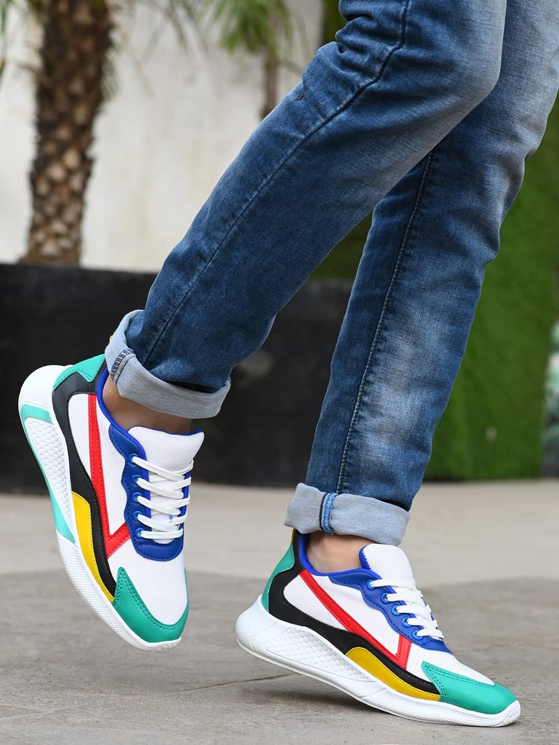 MACTREE Men Sneakers (Green, Numeric_9) - Image 3