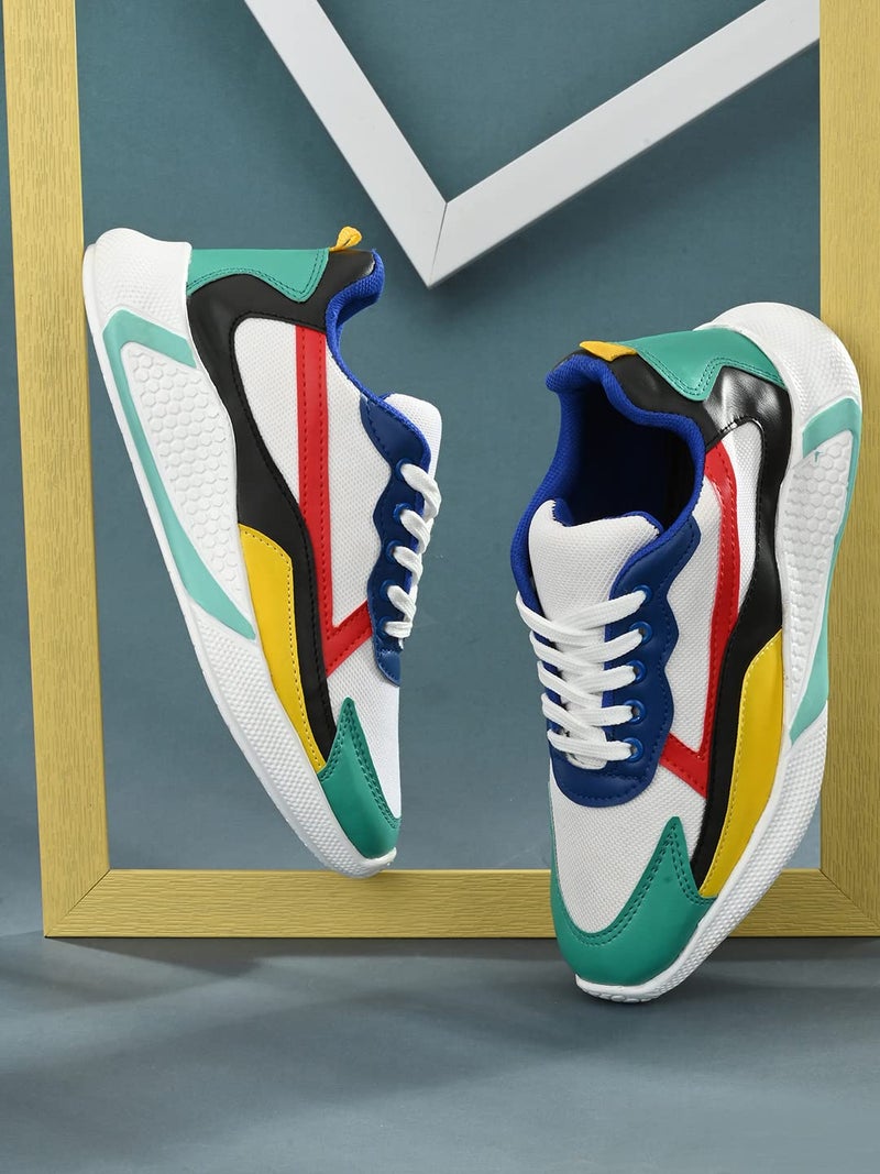 MACTREE Men Sneakers (Green, Numeric_9) - Image 2