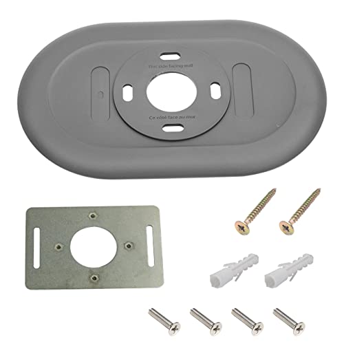 Thermostat Wall Plate Compatible with Google Nest Thermostat 2020 Trim Kit Accessory Fingerprint Resistant Decoration Bracket Mount Grey