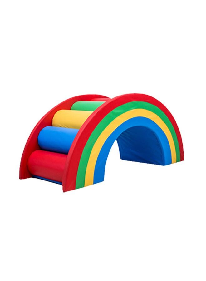 JSAITOYS Kids Play Soft Set Climb And Crawl Slide Training Aids Pvc Play Rainbow Bridge - Image 4