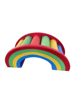 JSAITOYS Kids Play Soft Set Climb And Crawl Slide Training Aids Pvc Play Rainbow Bridge  - Image 3