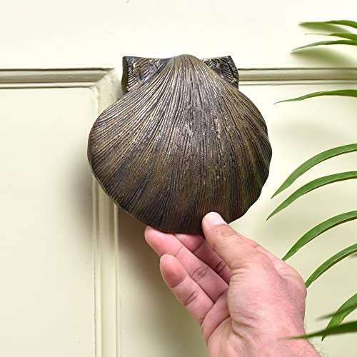 Indian-Shelf Iron Shell Door Knocker - Beautiful Decoration - Antique Bell - 12.06 Cm - Image 2