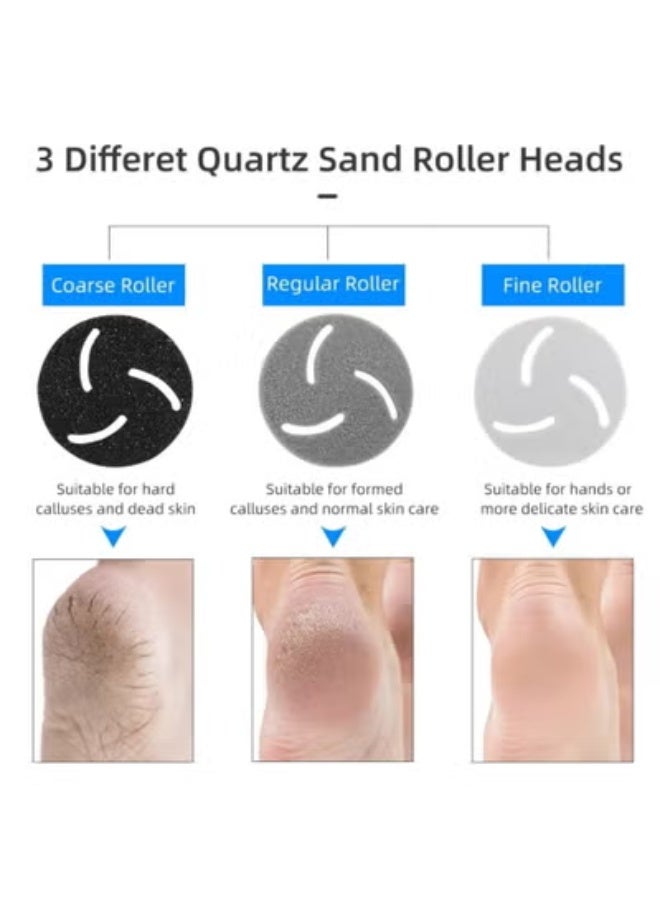 AROAQ Rechargeable Electric Callus Remover Kit for Feet, Portable Pedicure Tool for Dead, Hard, Cracked, and Dry Skin - Image 4