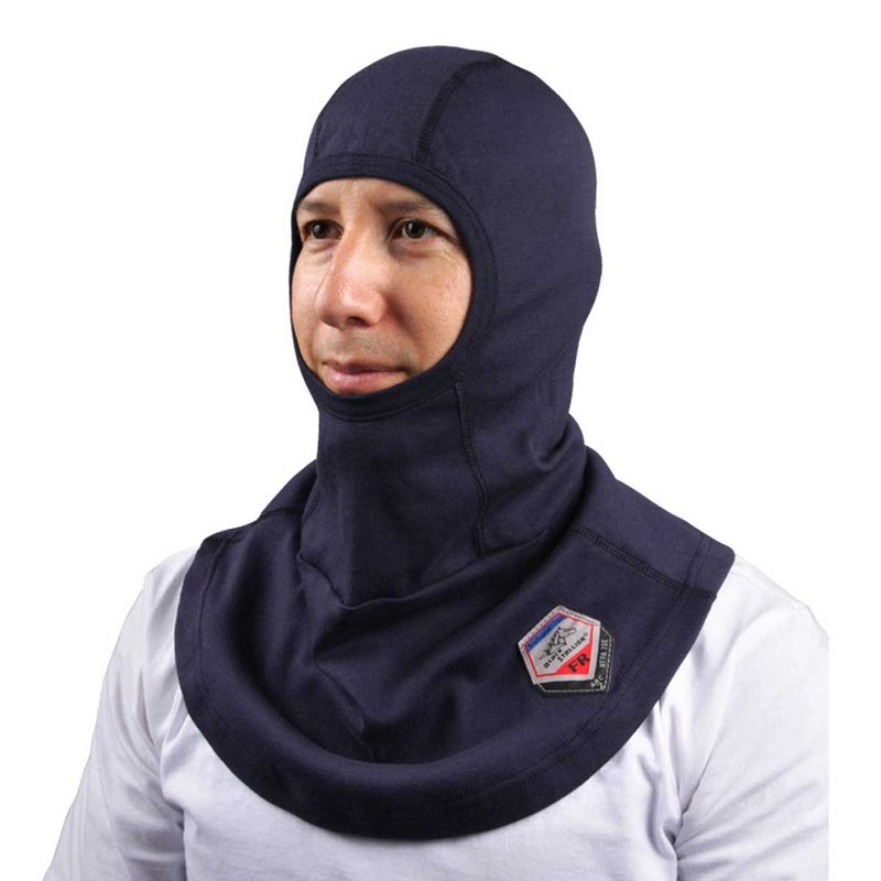 Black Stallion - AH1520-NV AH1520 TruGuard 200 Arc Rated FR Cotton Balaclava One S Blue - Image 3