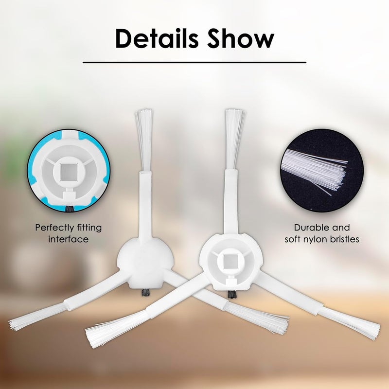 CHAIN PEAK (10pcs) X20+ Side Brushes for Xiaomi X20+/X20 Plus/ 1S/ S20 plus/ S20+/X10+/X20 pro Robot Vacuum Cleaner Side Brush Kit Edge Sweeping Brushes Brush Accessories - Image 5