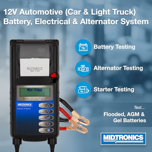 Midtronics ميدترونيكس - 12 فولت محلل موصلية البطارية ونظام الكهرباء المتقدم للسيارات والشاحنات، MDX-P300 - بطاريات AGM والأنظمة الكهربائية - Image 2