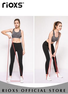 RIOXS Resistance Band Set Pull Up Assist Band Set Heavy Duty Powerlifting Exercise Stretch Bands for Powerlifting Muscle Toning Fitness Yoga  - Image 4