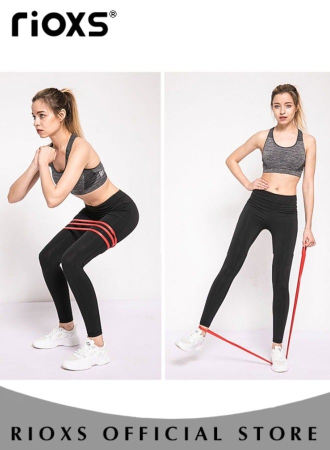 RIOXS Resistance Band Set Pull Up Assist Band Set Heavy Duty Powerlifting Exercise Stretch Bands for Powerlifting Muscle Toning Fitness Yoga  - Image 5