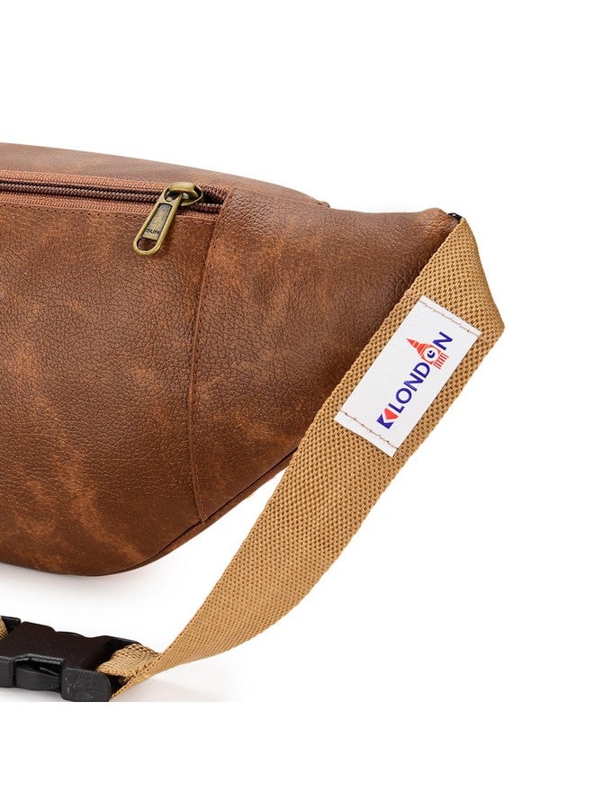 K London حقيبة ك لندن الفanny| حقيبة خصر قماشية مخططة متعددة الألوان| حزام مال جلدي PU قابل للتعديل| حقيبة خصر للرجال والنساء| حزام مال للجنسين (STRP_P) (11706_Multi_Stripe) - Image 4