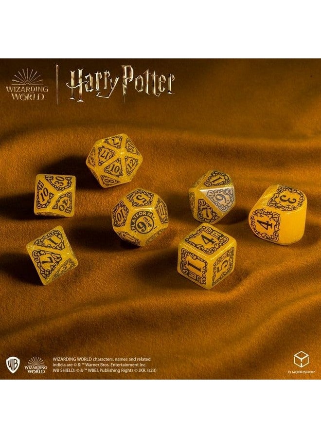 Q WORKSHOP Harry Potter Hufflepuff Modern Dice Yellow - Image 5