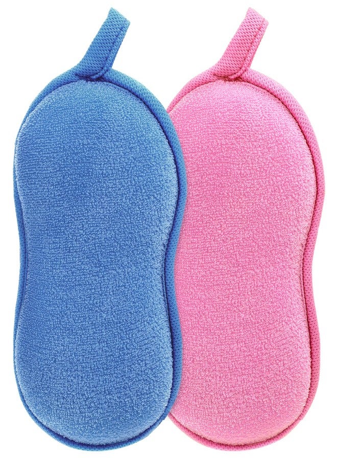 SynHHergyx 2PCS Bathing Sponge Soft Bath Sponge Shower Sponges for Women Absorbent Body Wash Sponges Bathing Tool for Men Women Gentleness Exfoliating - Image 1