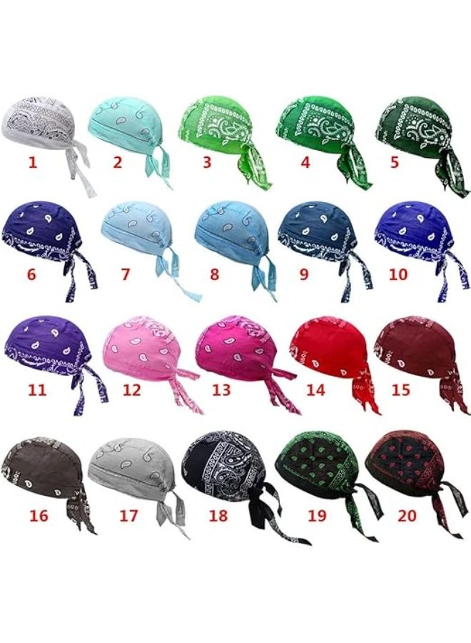 1 قطعة لوازم رياضية من البوليستر سريعة الجفاف، قبعة ركوب، قبعة قرصان، بطانة خوذة دراجة هوائية، قبعات ركوب الدراجات، باندانا لركوب الدراجات. - Image 2